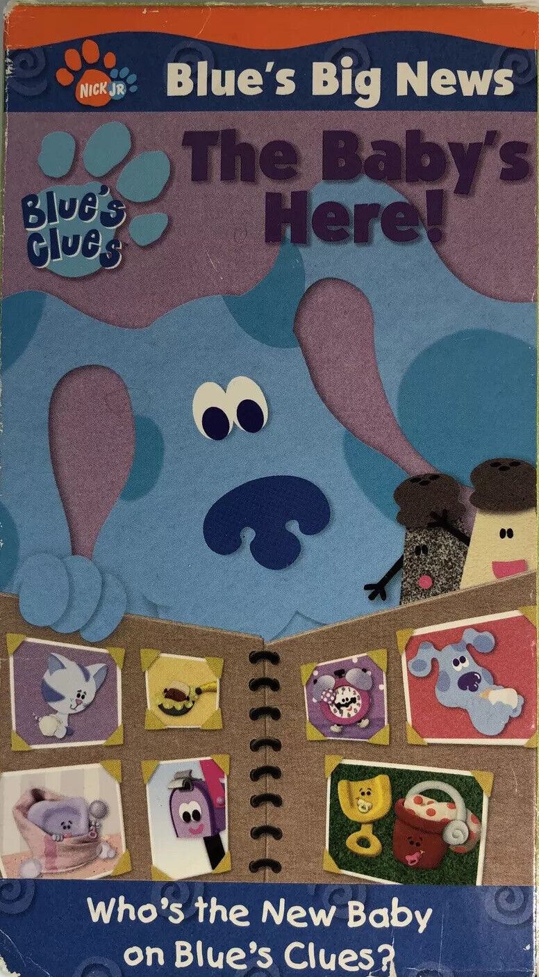 Blue's Clues-Blue's Big News-The Baby's Here!(VHS2001)TESTED-RARE VINTAGE-SHIP24