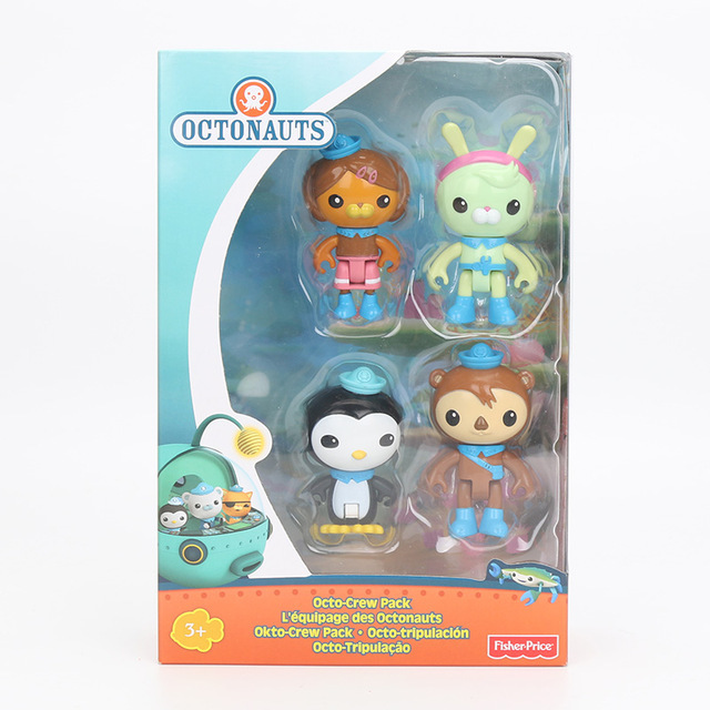 Original 4pcs/set Octonauts Crew Pack Peso Shellington Tweak Dashi PVC ...