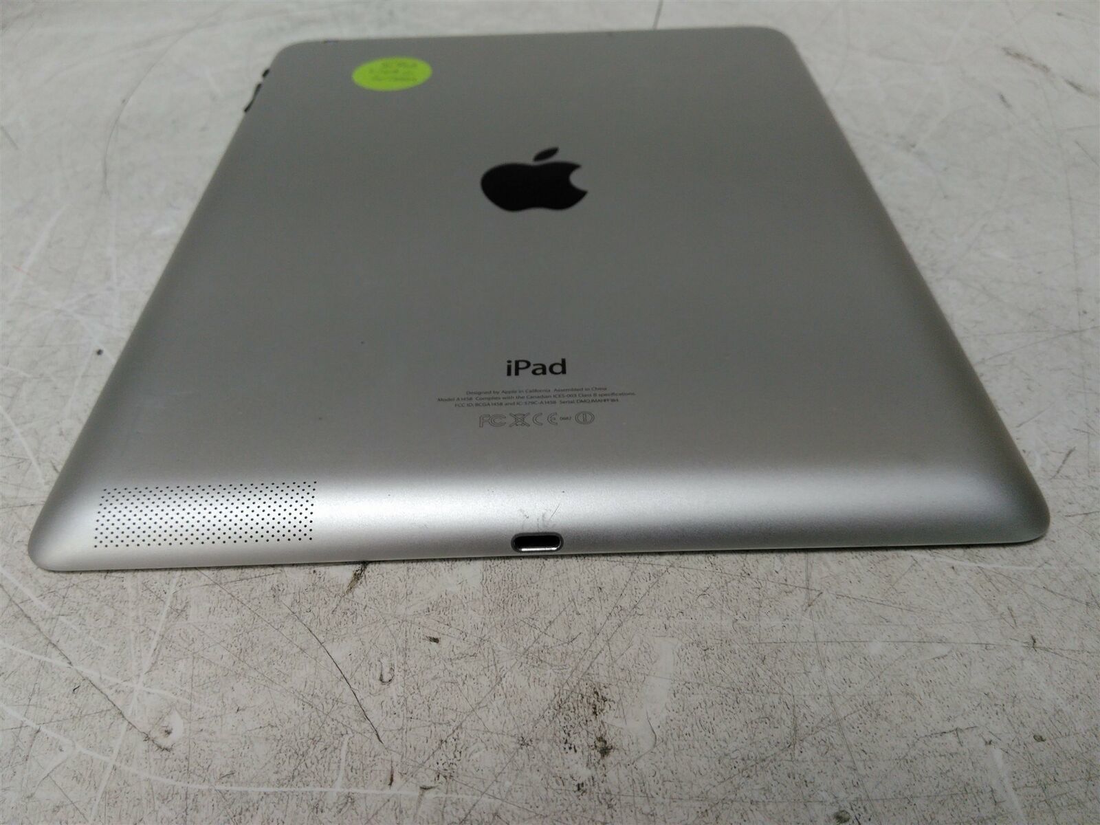 Apple iPad 4th Gen A1458 MD512LL/A 64GB Wi-Fi Tablet Lines On Screen AS ...