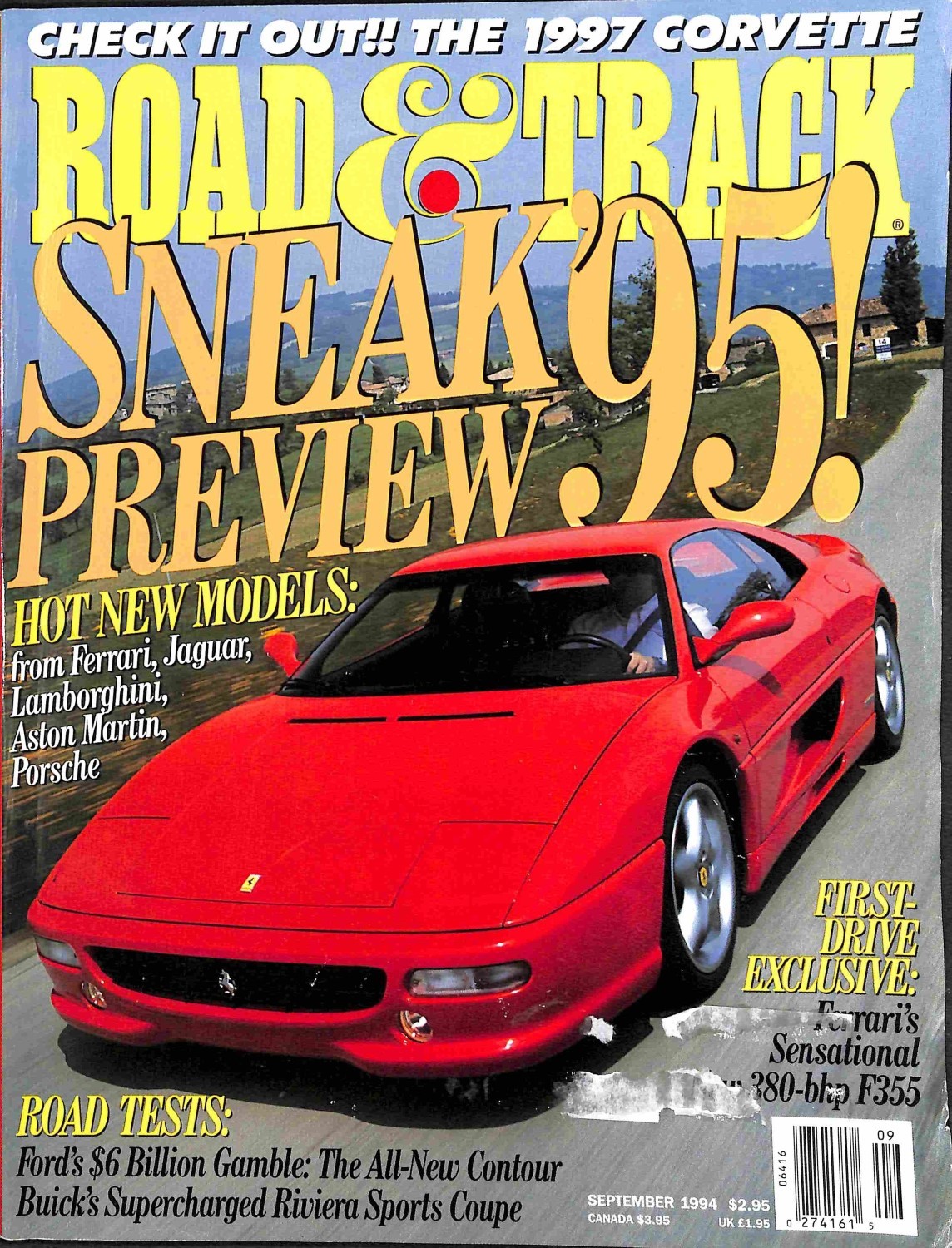 Road and Track, September 1994 Magazine Back Issues