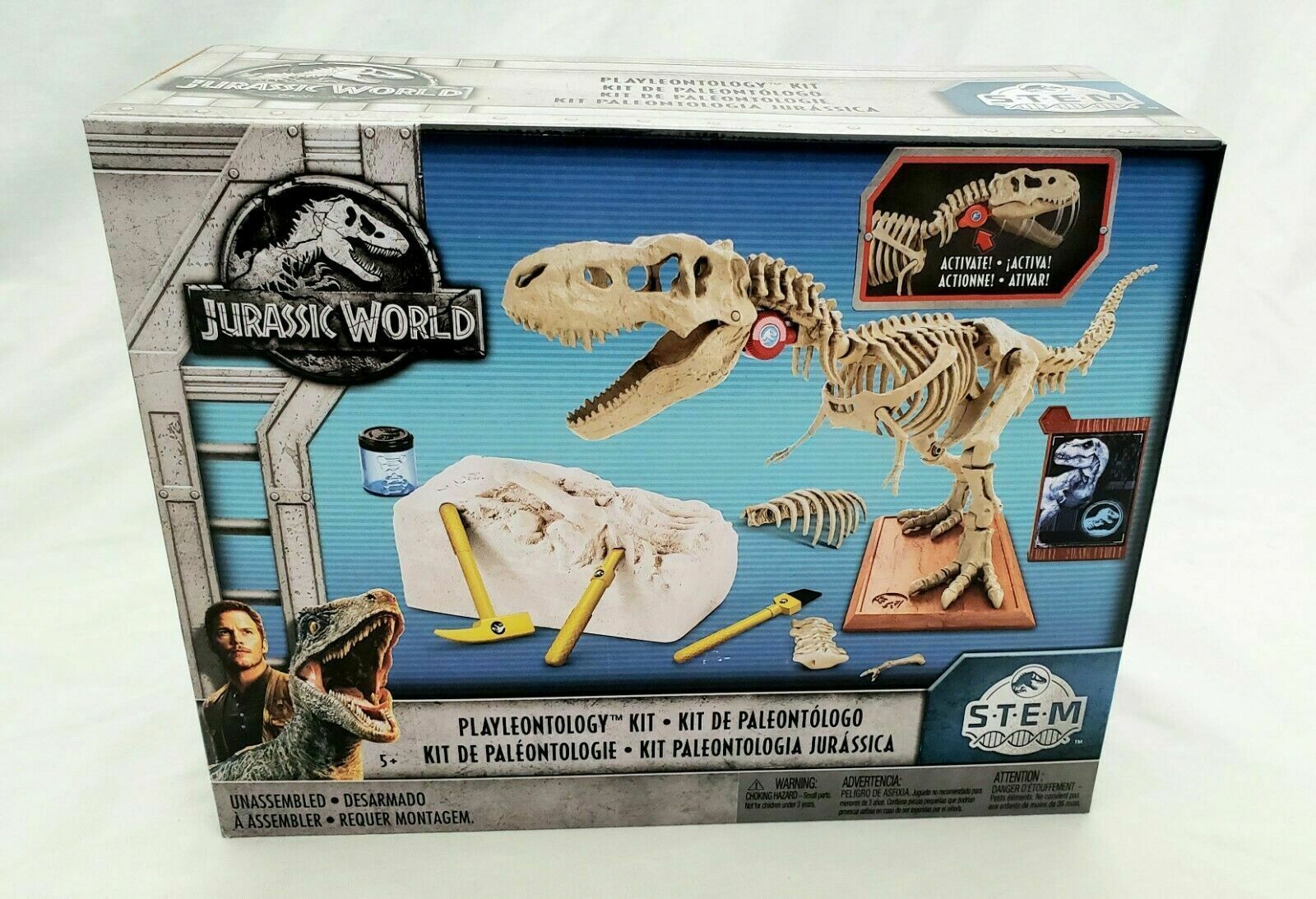 jurassic world stem playleontology kit