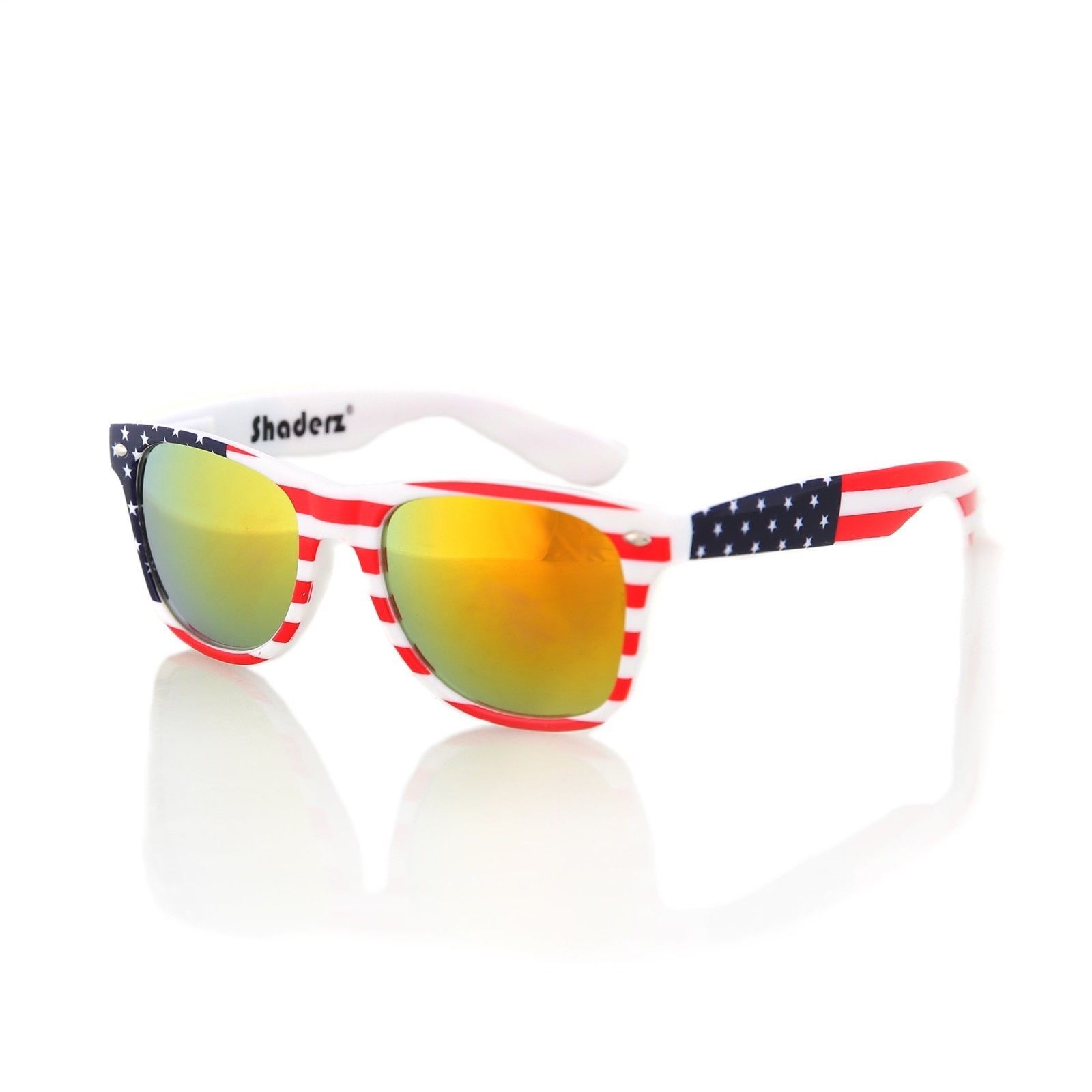 American USA Flag Retro 80's Sunglasses Classic America Patriotic Classic Sungla