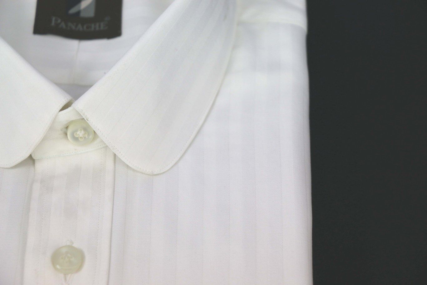 white penny round collar shirt