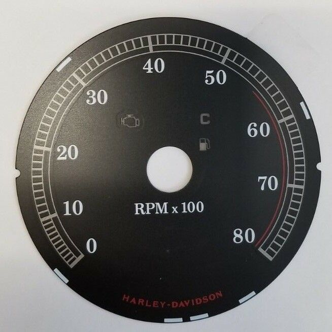 5B Harley Davidson RPM Tachometer Black Gauge Face 9367917 Speedometers