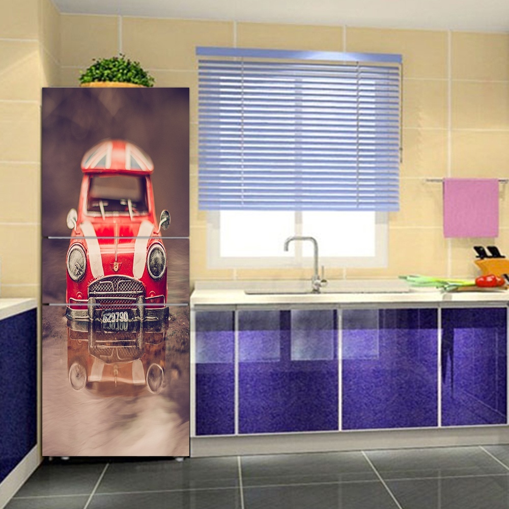 DIY Car Stone PVC Waterproof Self Adhesive Refrigerator Sticker Fridge