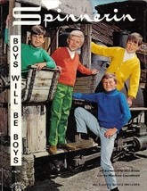 Spinnerin Boys Will Be Boys Booklet Vol 189 1968 Sizes 4 to 14 Sweaters - $9.99