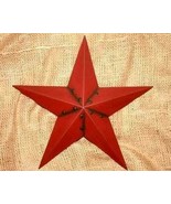 12 inch Metal Burgundy Star Country Home Decor - $11.98