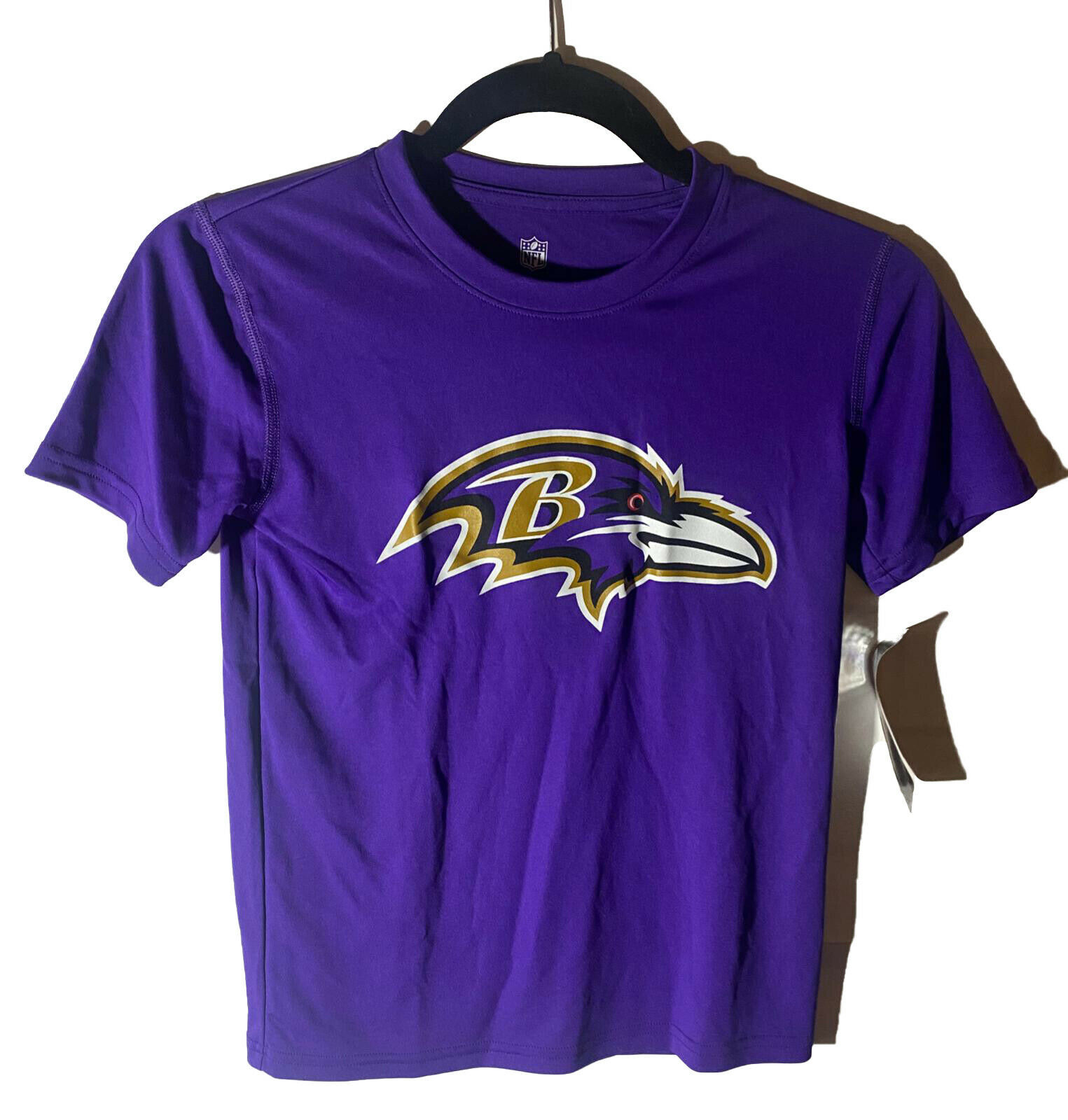 NFL Team Apparel Youth Baltimore Ravens Team Logo Short-Sleeve T-Shirt SMALL