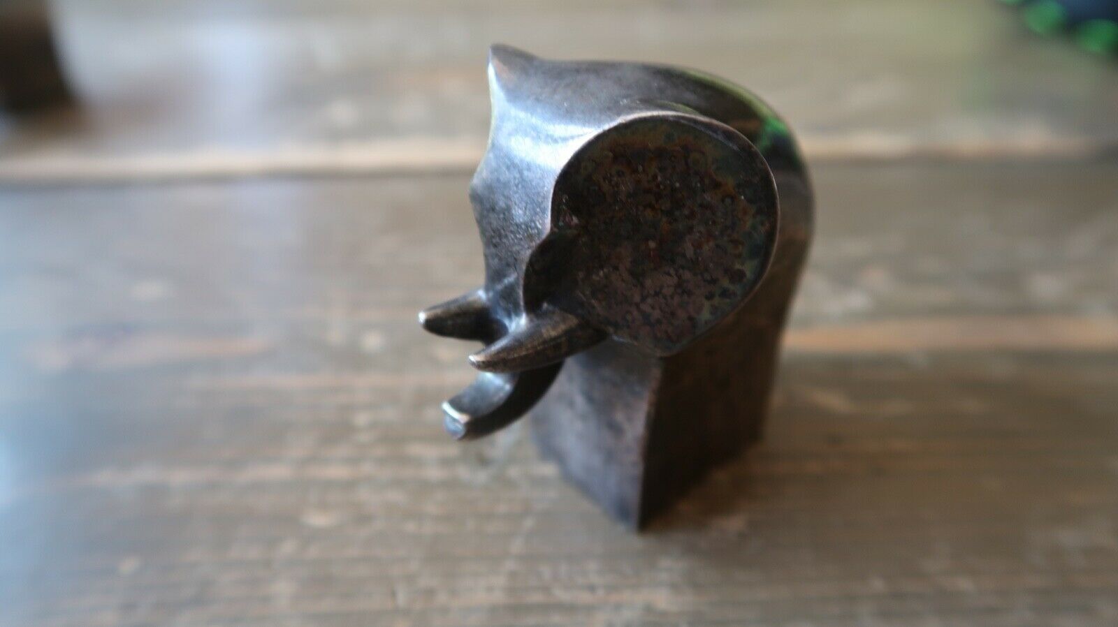 Silverplate ELEPHANT Paperweight by DANSK 2.25" - $17.82