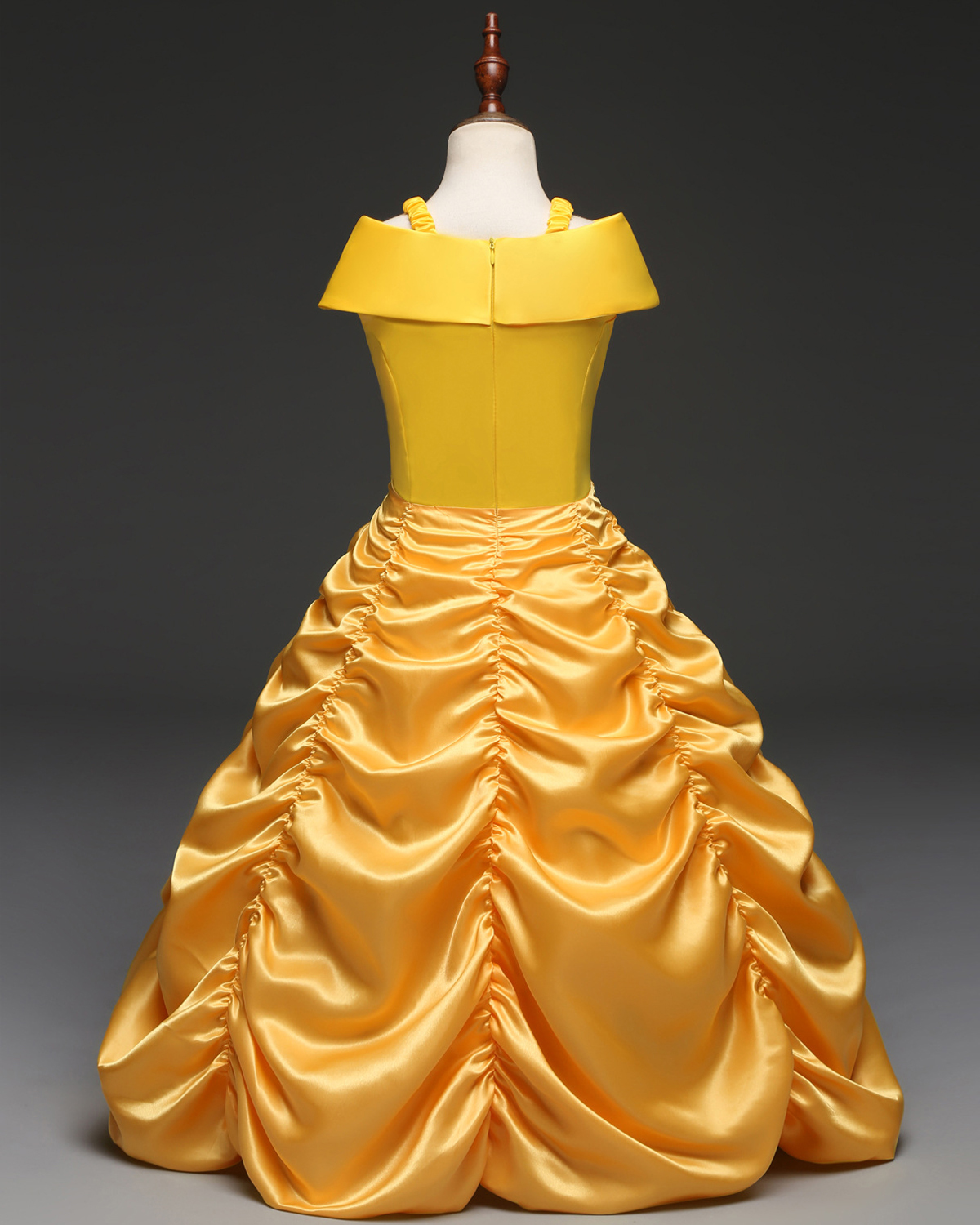 Yellow Kids Prom Ball Gown Tea Length Princess Pageant Wedding Flower ...