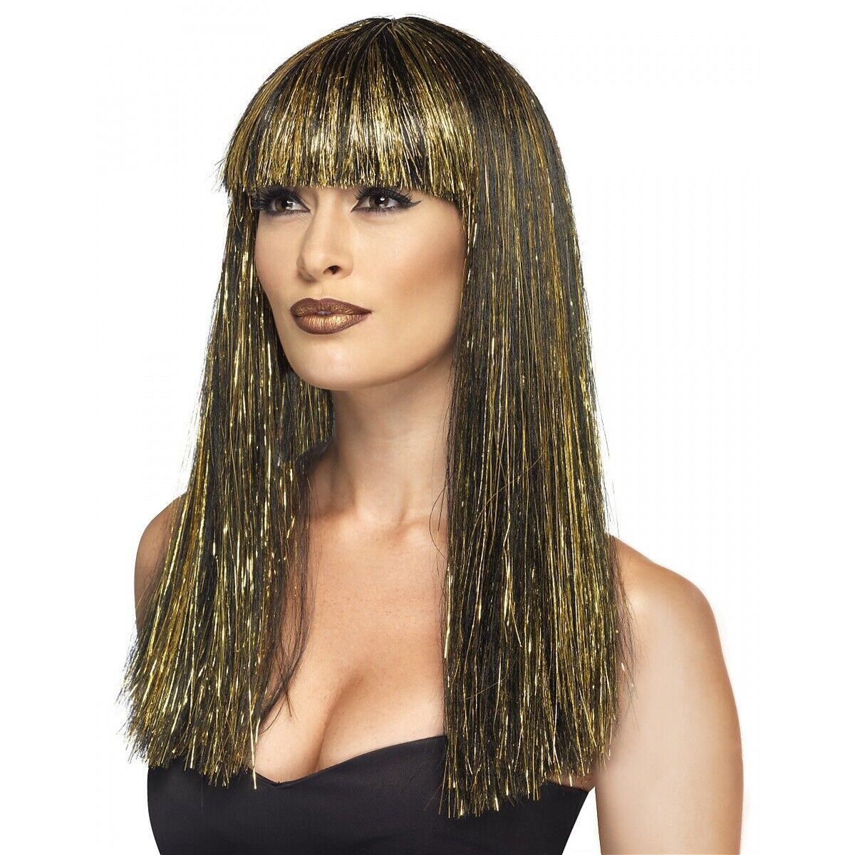 Egyptian Wig For Adult Womens Goddess Cleopatra Costume Halloween Fancy Dress