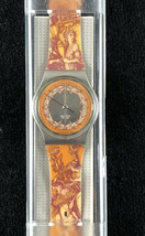Swatch Watch Voie Humaine 1993 Original Case Includes Battery GX126  STRAP CRACK - $59.39
