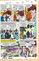 Original 1970's Young Love 117 DC comic book color guide production art page 26 - $99.50