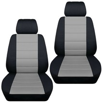 Front set car seat covers fits Chevy HHR 2006-2011 black and silver - $67.89+
