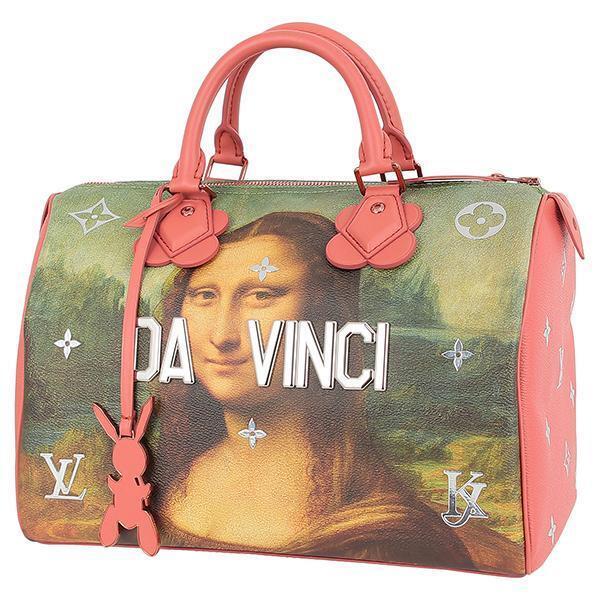 Louis Vuitton Masters Speedy 30 by Jeff Koons bag Mona Lisa La Joconde ...