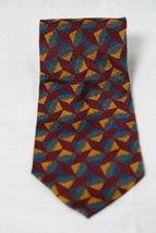 GIORGIO ARMANI Cravatte Men&#39;s Silk Necktie ITALY Geometric  - $42.45
