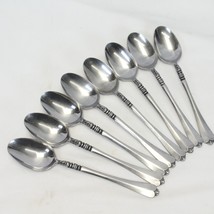 Orleans Cherie Oval Soup Spoons 7.25&quot; Stainless Lot of 8 - $54.87