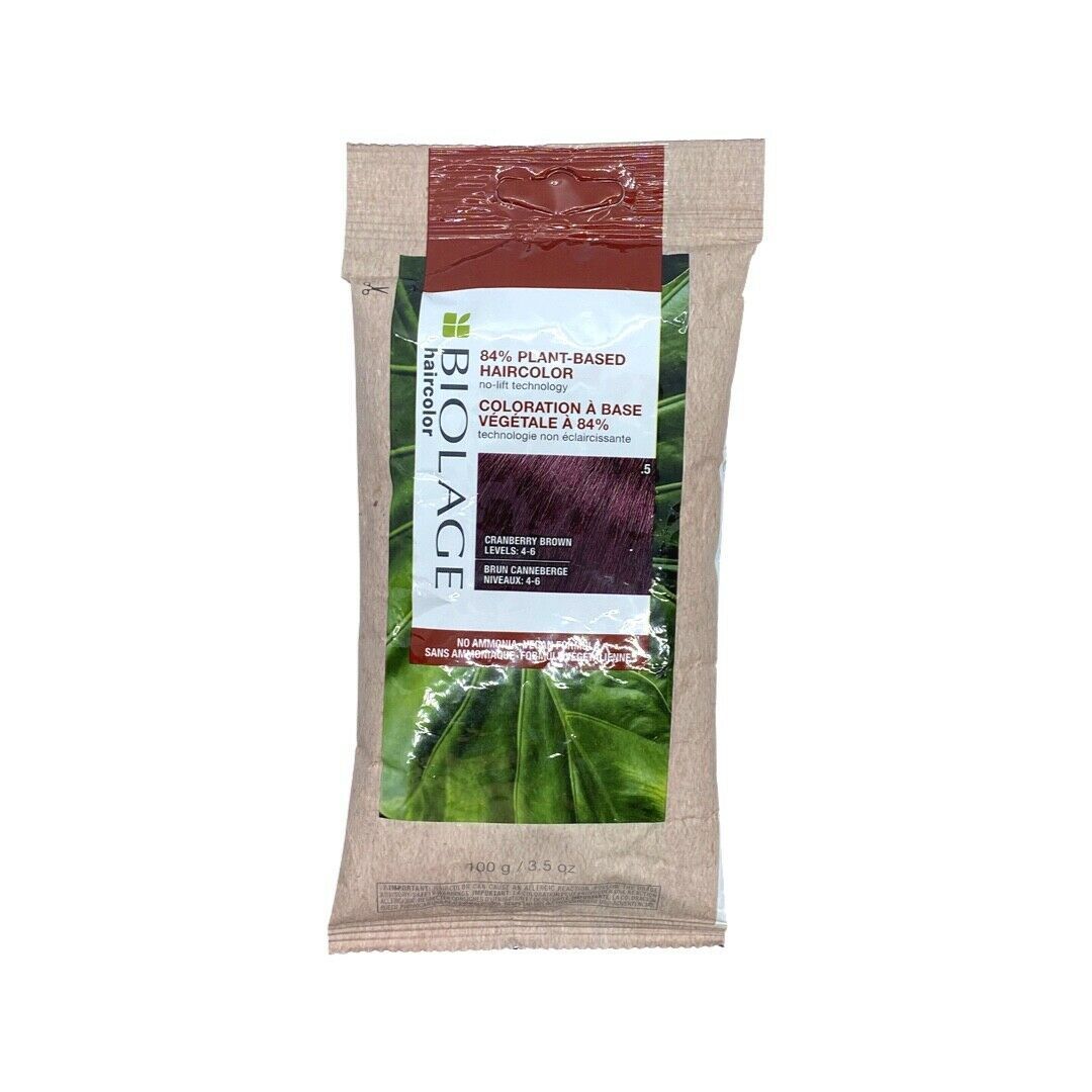Matrix Biolage Plant-Based Haircolor Cranberry Brown Levels 4-6 (.5) 3.5 Oz