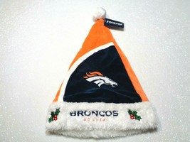 Denver Broncos football NFL Holiday Plush Santa Hat: NEW - $16.95