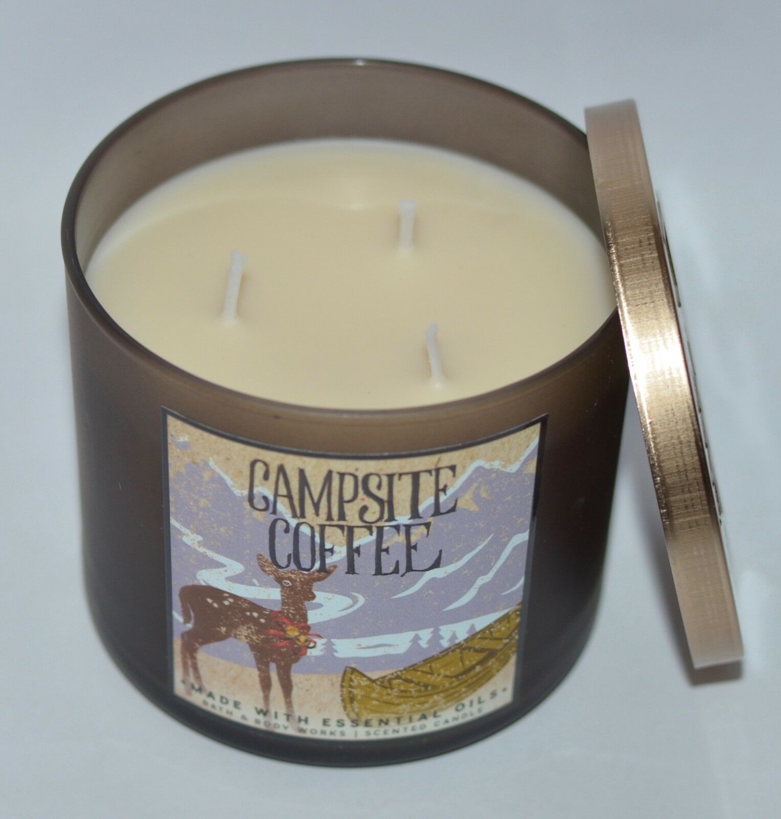 BATH & BODY WORKS CAMPSITE COFFEE SCENTED CANDLE Bathmats, Rugs