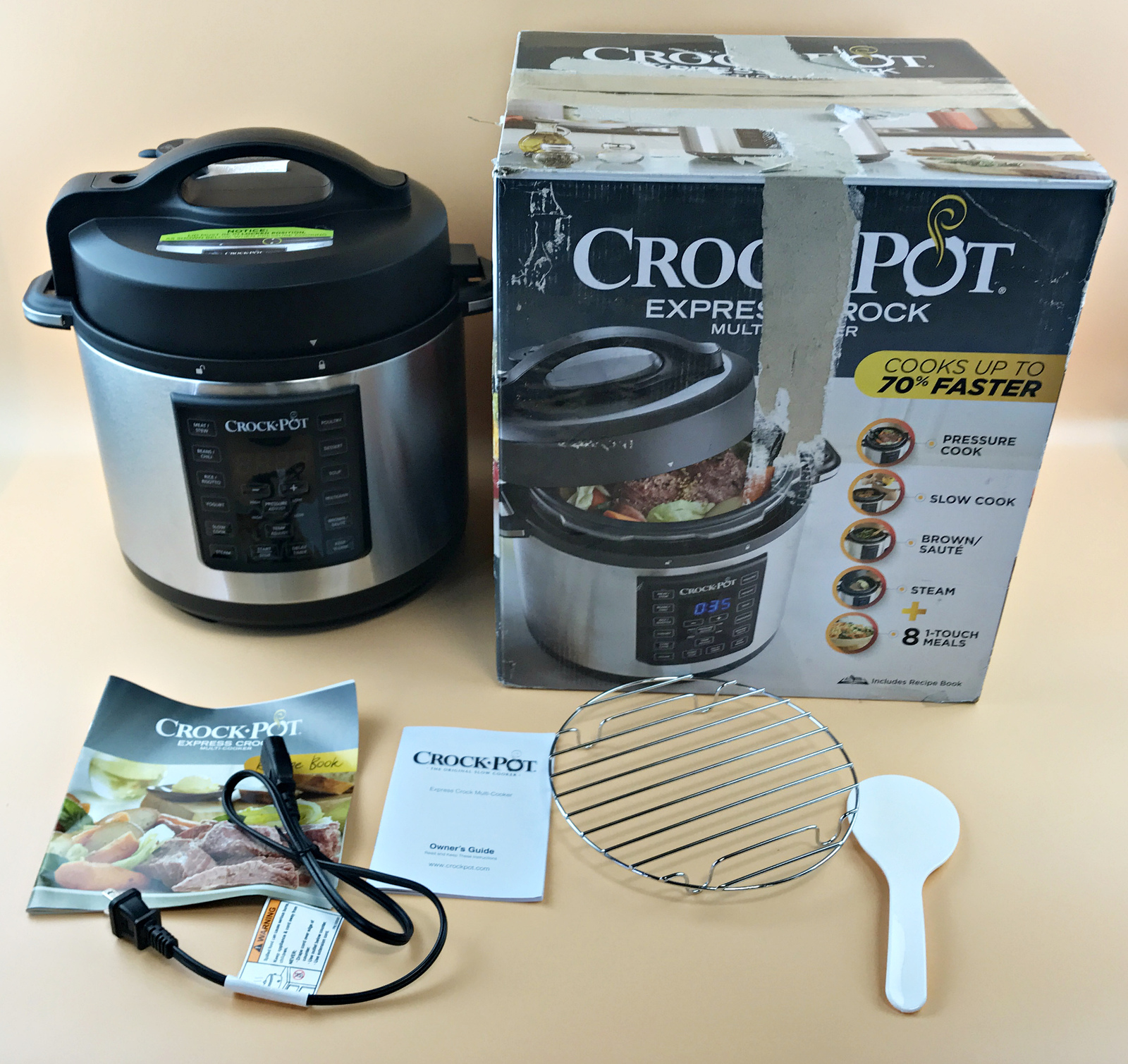 CrockPot SCCPPC600V1 Express Crock Pressure Cooker Stainless Steel