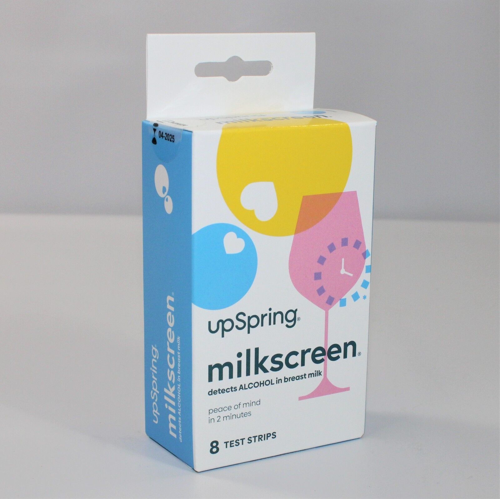 Upspring Milkscreen Test Alcohol in Breast Milk, 8 Test Strips (Exp 4/