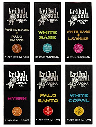 Primary image for Tribal Soul Aroma Oils | 6 Bottles Each with 10ml | Total of 60ml - All 6 Scents
