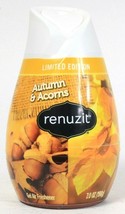 1 Renuzit 7 Oz Limited Edition Autumn & Acorns Biodegradable Gel Air Freshener