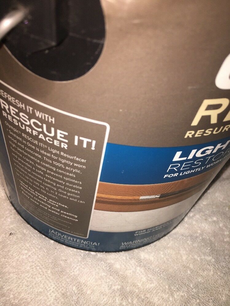 Olympic Rescue IT wood and concrete Resurfacer and sealant, 114 Fl Oz ...