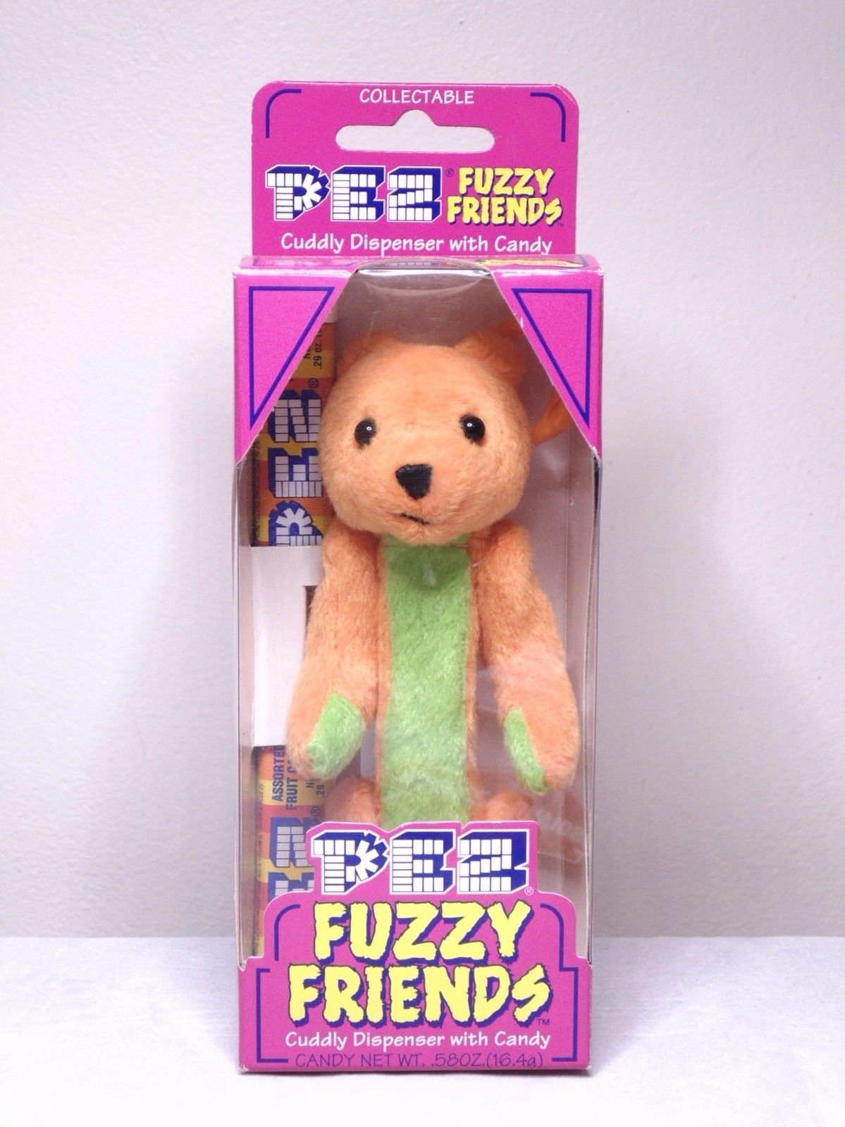 pez fuzzy friends teddy bear