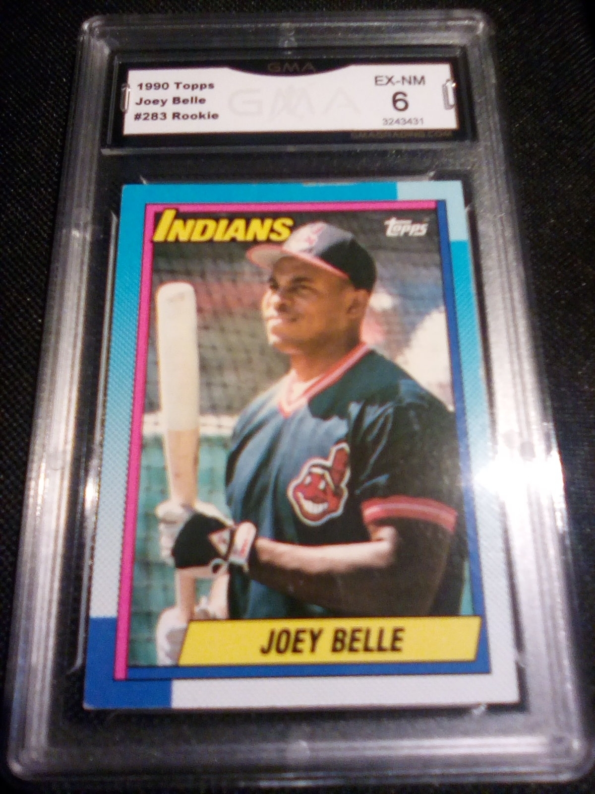 1990 Topps Joey Belle GMA Graded 6 EX MT Baseball Card 283 Rookie 