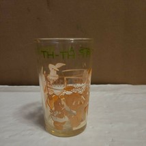 1974 Warners Brothers Th Th Th Thats All Folks Jelly Juice Jar Glass  El... - $9.99