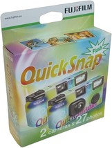 Fujifilm 7130786 QuickSnap 400 Disposable Flash Camera (Pack of 2) - $67.82