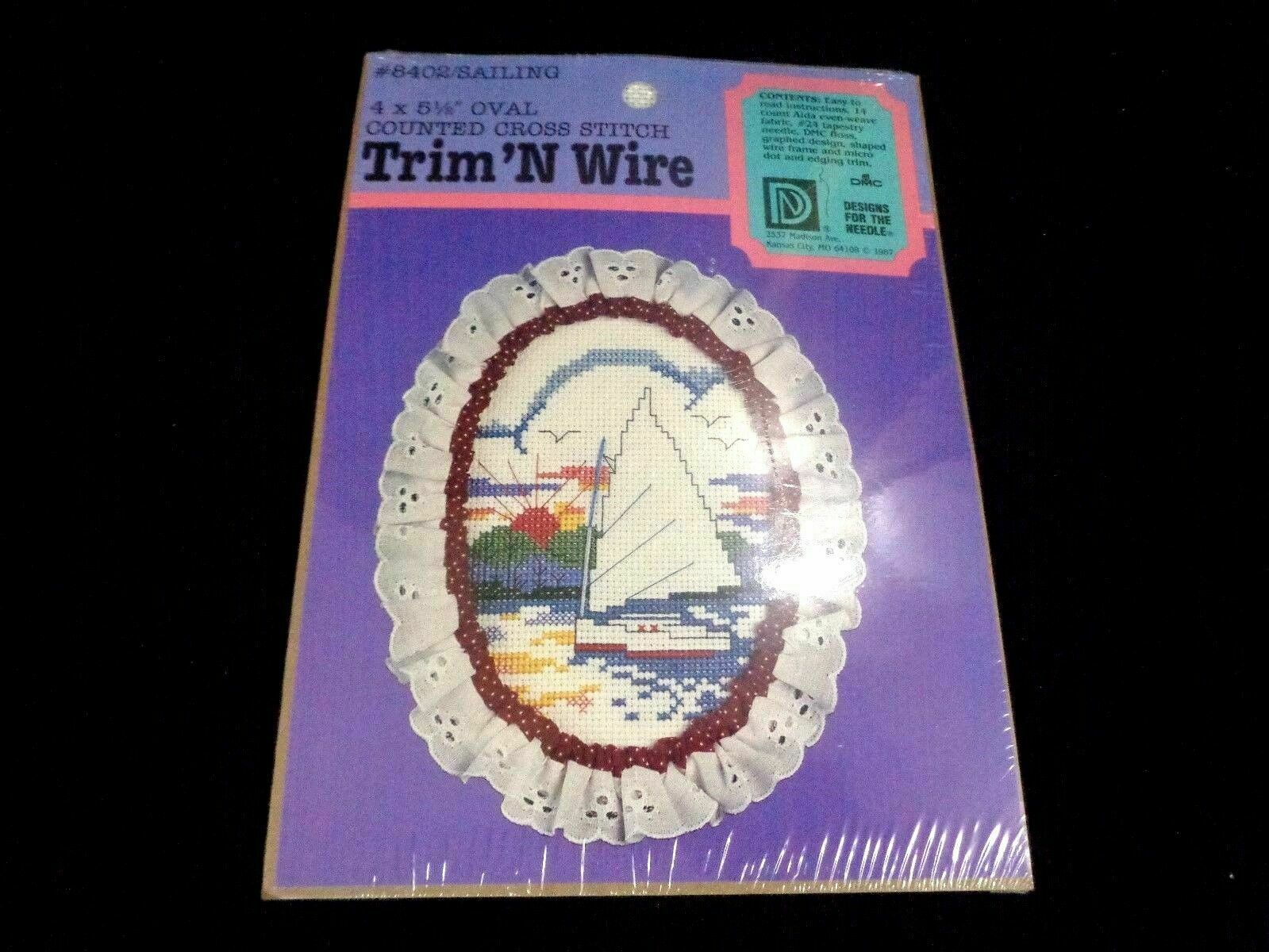 Primary image for Designs For The Needle Sailing Trim ‘N Wire Counted Cross Stitch Kit 8402 NEW