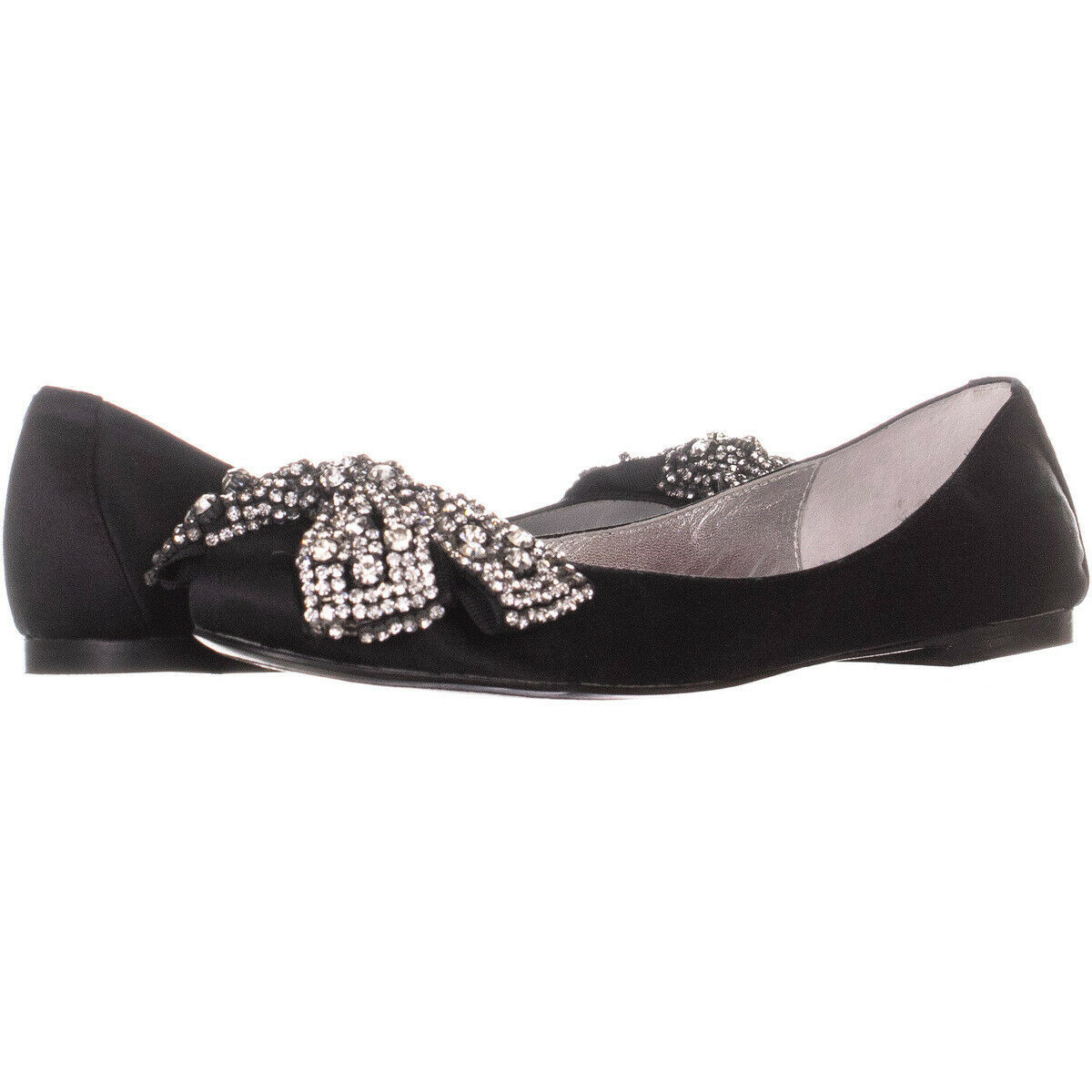ABS by Allen Schwartz Opera Bejeweled Bow Flats 862, Black, 7 US