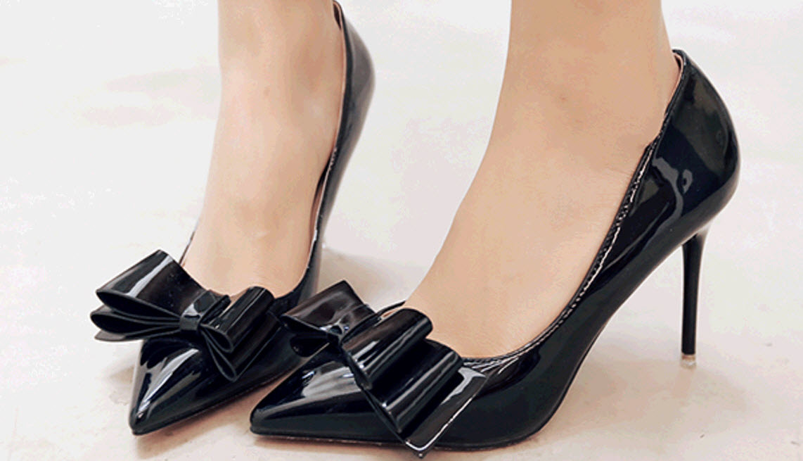 very pointy heels