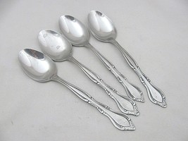 Rogers Co. Korea Stanley Roberts Auberge Stainless Flatware 4 Oval Soup Spoons - $9.12