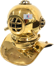NauticalMart Brass Divers Helmet Ship Decor Mark V Scuba Diving Gift Item image 2
