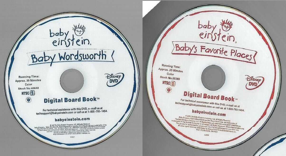 Baby Einstein Digital Board Book DVD Collection of Lot of 22 Discs