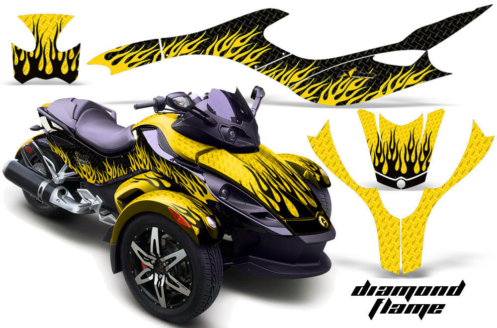 Roadster Graphics Kit Decal Sticker Wrap For Can-Am BRP RS Spyder Trike ...