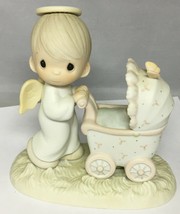 Precious Moments 1985 Baby&#39;s First Trip 16012 Olive Branch Mark - $19.55