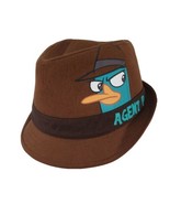 Disney Phineas and Ferb Agent P Fedora Brown Hat Perry the Platypus Hatband - $21.99