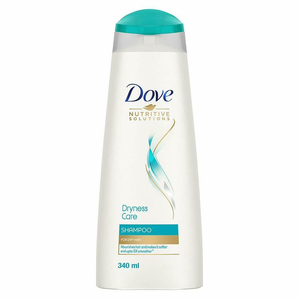 Dove Dryness Care Shampoo For Very Dry Hair, 340ml (Pack of 1)