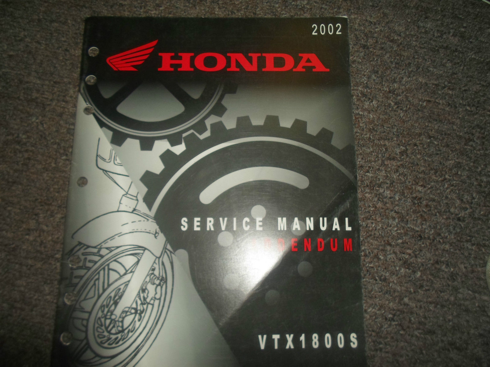 2002 Honda VTX1800S Addendum Service Repair Factory Manual OEM Addendum 02 - $47.48