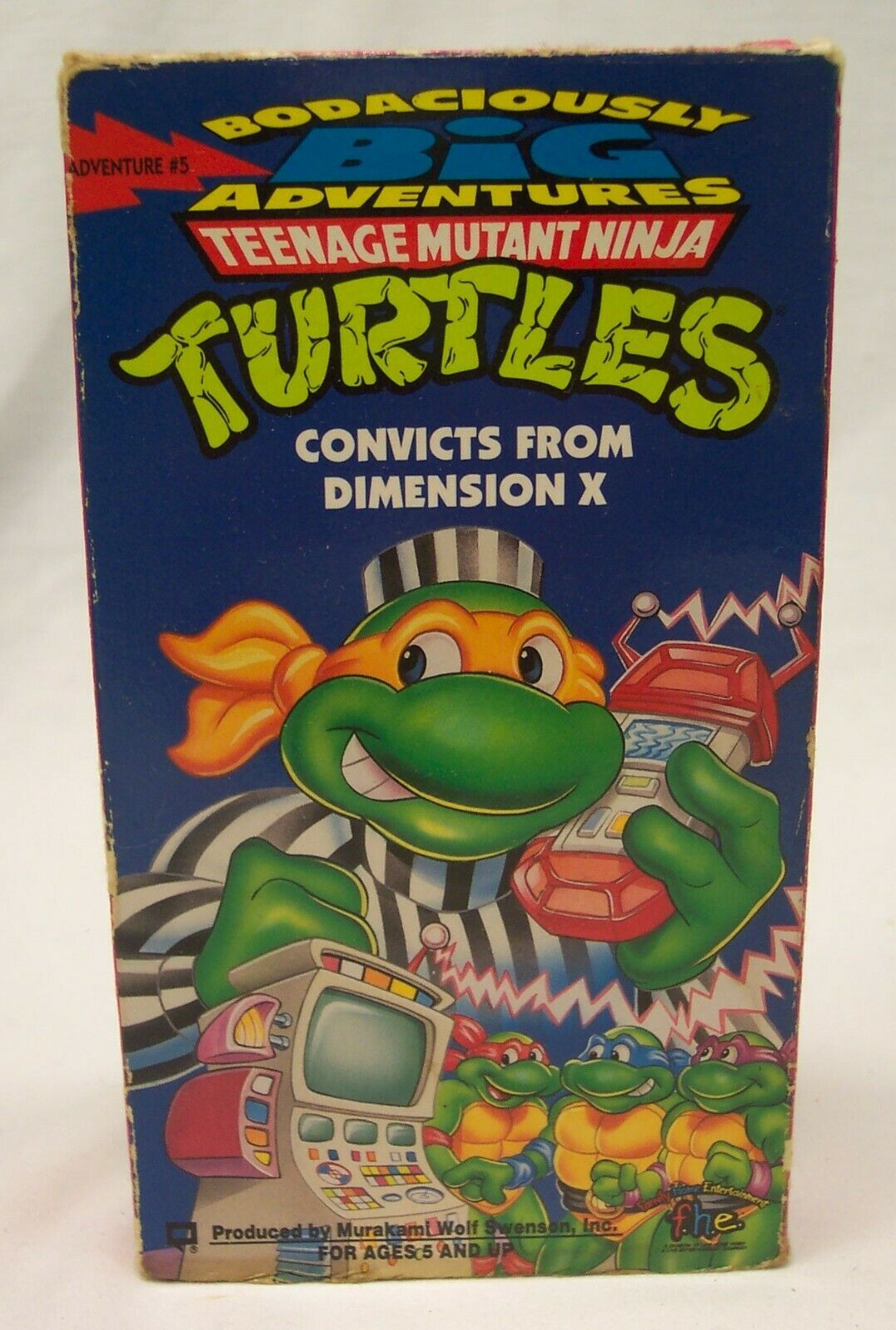 Teenage Mutant Ninja Turtles Convicts From Dimension X VHS VIDEO 1995 ...