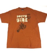 Harley-Davidson T-Shirt Mens XL Orange Man-O-War I-95 Hwy 101 KY - $9.89