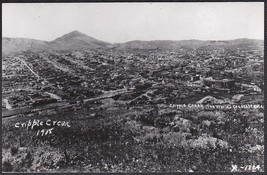 Cripple Creek, CO RPPC 1950s - 1908 Panoramic View of Gold Mine Town - $10.75