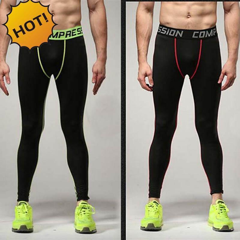 NEW 2018 Active Solid Bodybuilding Pants Casual high Stretch tights ...
