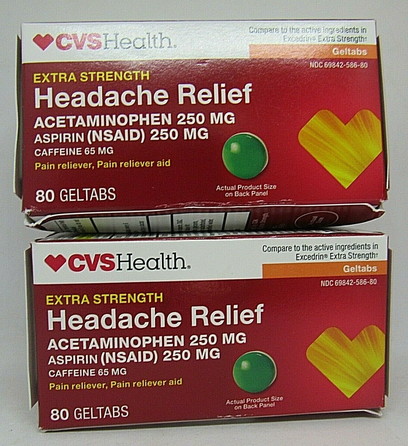 Cvs Extra Strength Headache Relief 2pk 80 And Similar Items