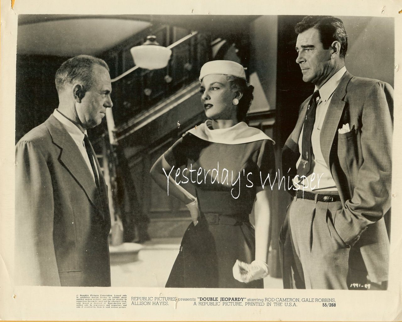 Rod Cameron Double Jeopardy 4 1955 Movie Lobby Photos Black & White